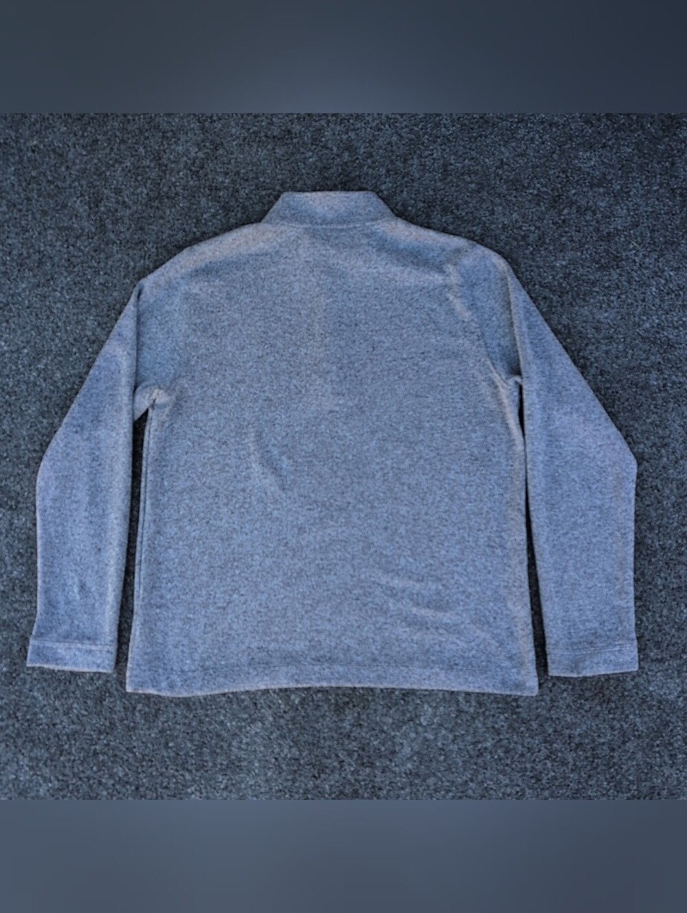 Rhone Sweater Mens Large Gray Commuter Quarter Zip Fleece Mock Casual Preppy - Picture 14 of 14